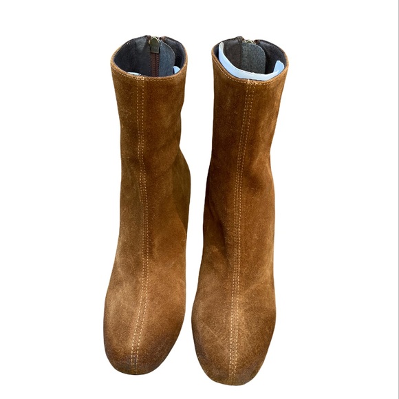 FREE PEOPLE Camel Suede Ankle Boots - Picture 3 of 9